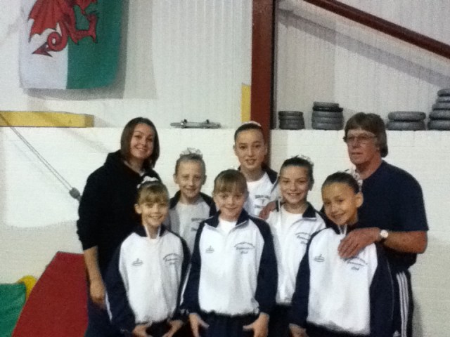 The girls who travelled to Derry with Ceri and Mr Buckley
