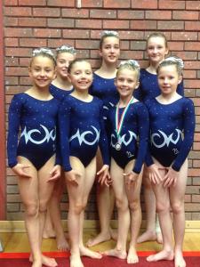Girls in intermediate competition