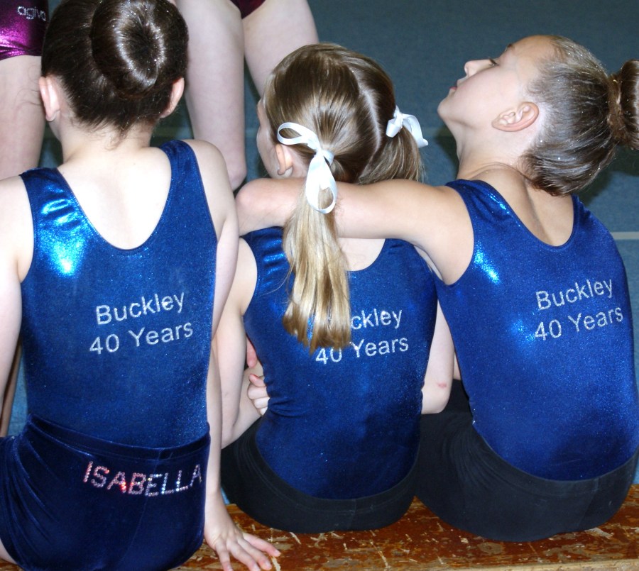 Girls in their 40th anniversary leotards