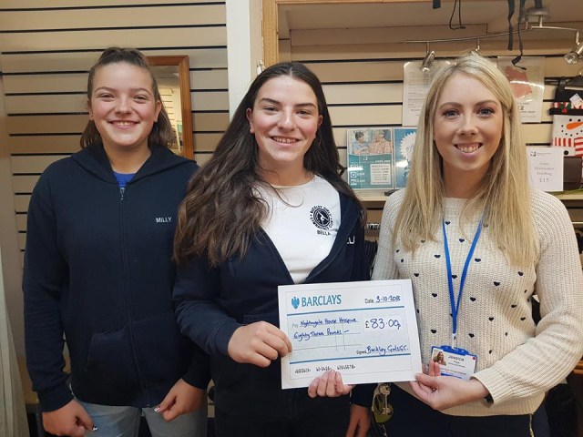 Giant cheque hand over